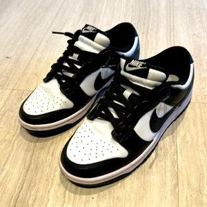 Nike Dunk Retro Low GS Black White Womens Sz 7.5